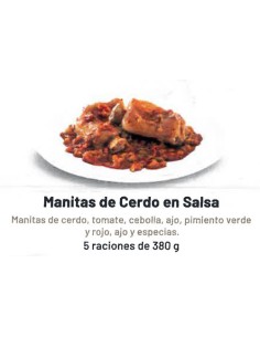 CARRETILLA/MANITAS DE CERDO CON TOMATE 3,8 KG.