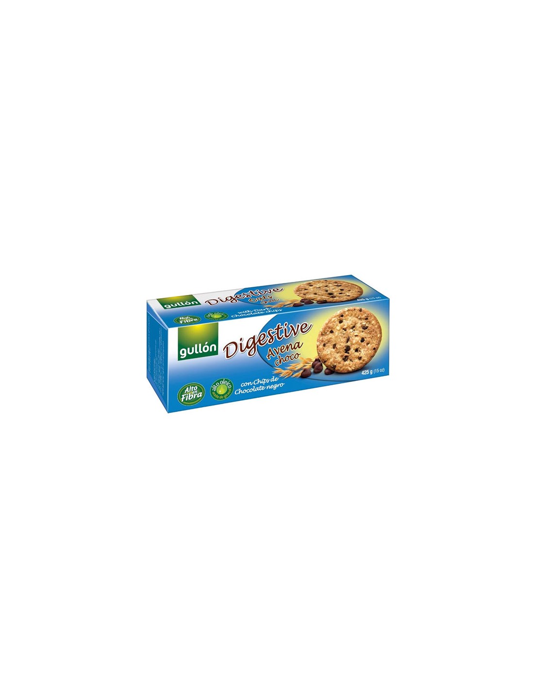 GULLON/DIGESTIVE AVENA-CHOCO 425 GRS. X 15 UND.