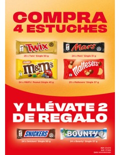 MARS/LOTE CHOCOLATE 4 + 2 REGALO