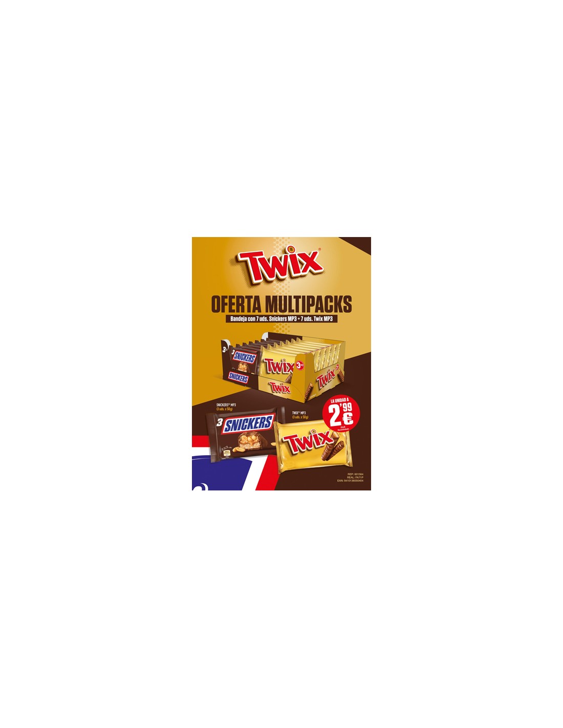 MARS/CAJA MIXTA BARRAS CHOCO 14 UND. 2,99E (CONV)