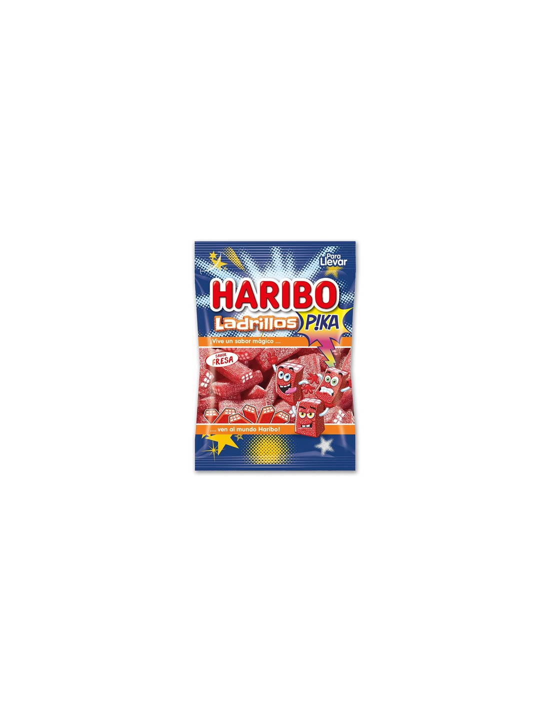 HARIBO/SOLAPA LADRILLOS PICA FRESA 18X100 GRS.