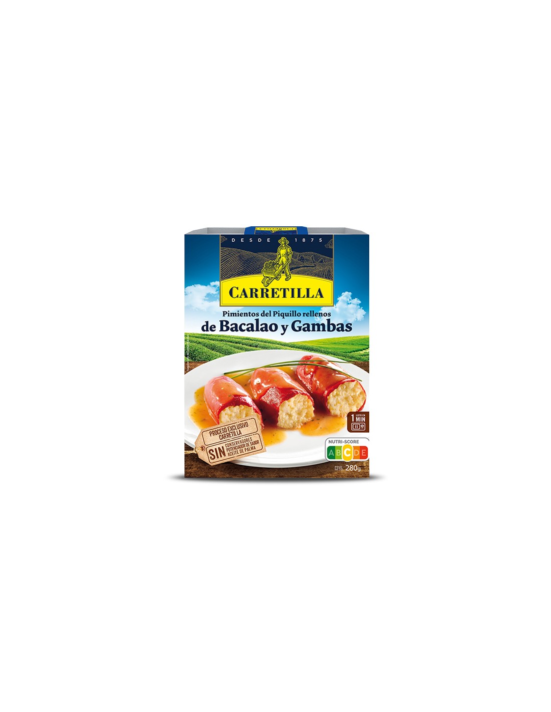 CARRETILLA/PIMIENTO PIQ. BACALAO 10X280 GR.