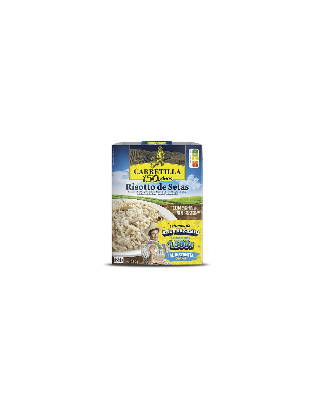 CARRETILLA/RISOTTO DE SETAS 10 X 250 GRS.