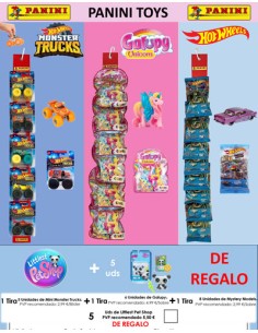 PANINI/EXP.TIRAS SURTIDO 19 UD+5 UD. REGALO S/C