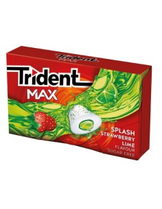 CHUPA/TRIDENT STRAWBERRY-LIMA 16 UND. C/15