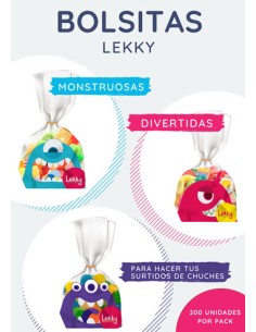 LEKK/BOLSITAS CELOFAN MONSTRUOS 200 UND. C/60