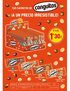 LACASA/LOTE CONGUITOS BOLSA 48 UND. PVPR 1,30E