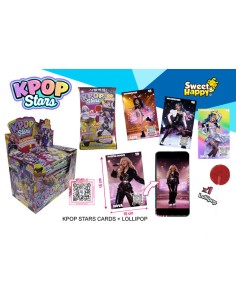DISGO/KPOP STARS CARDS + LOLLIPOP 24 UDS.  C/12
