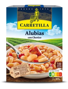 CARRETILLA/ALUBIAS CASERAS CON CHORIZO 10X300 GRS.