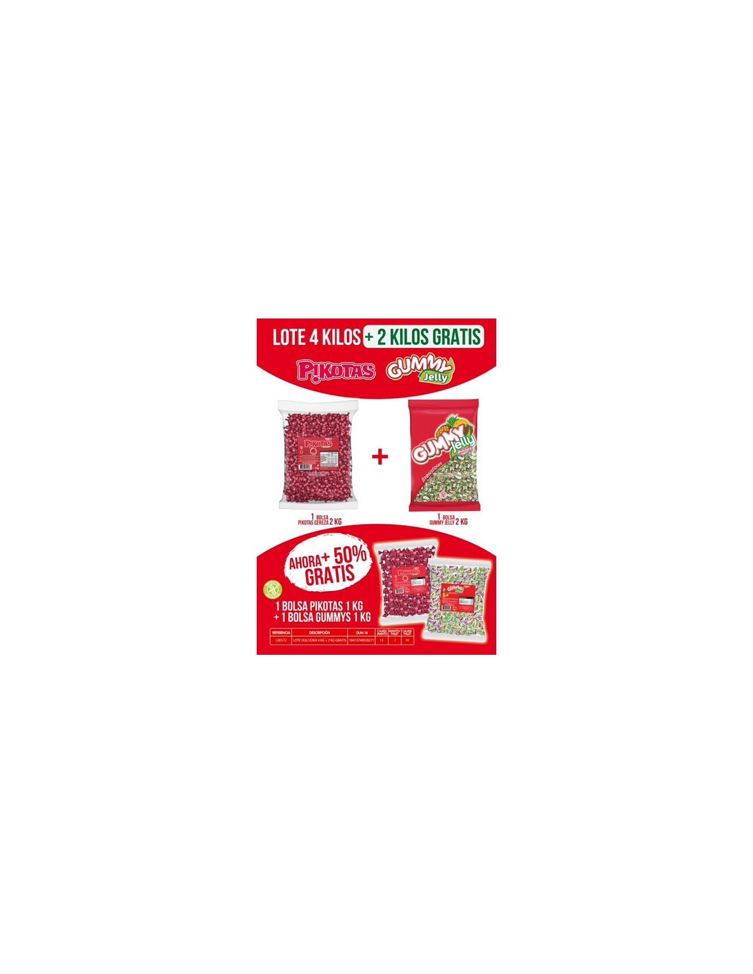 LACASA/LOTE DULCIORA  4 KG. + 2 GRATIS