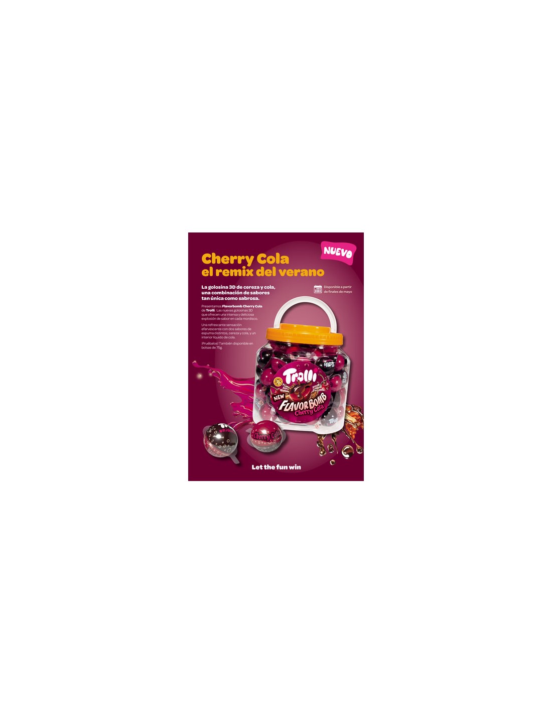 TROLLI/TARRO 3D CHERRY COLA 85 UND. C/6
