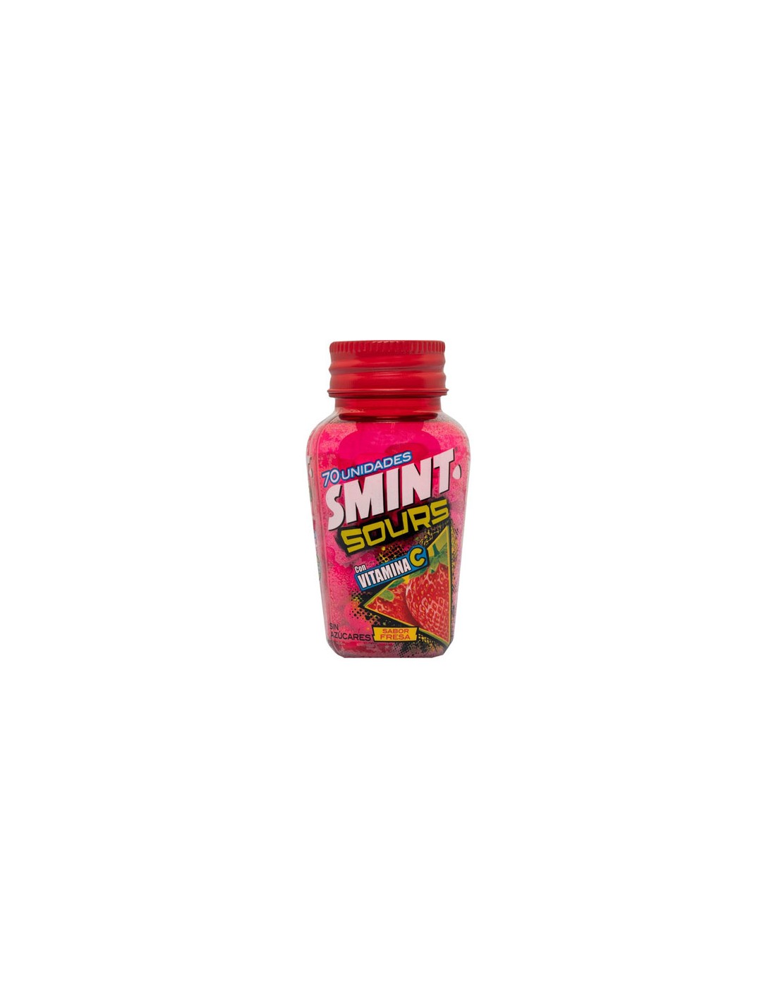CHUPA/SMINT SOURS FRESA 6 UND. C/12