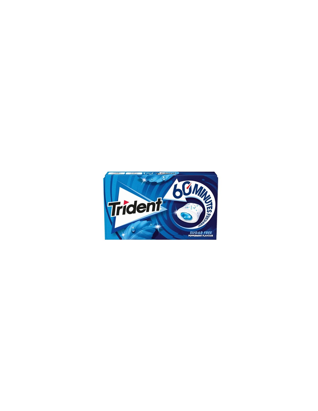 CHUPA/TRIDENT 60 MINUTOS PIPPERMINT 16 UND. C/15