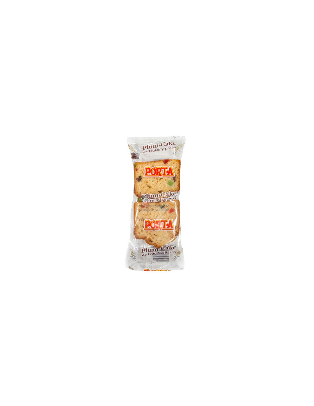 PORTA/PLUN CAKE FRUTAS Y PASAS 25 UND.