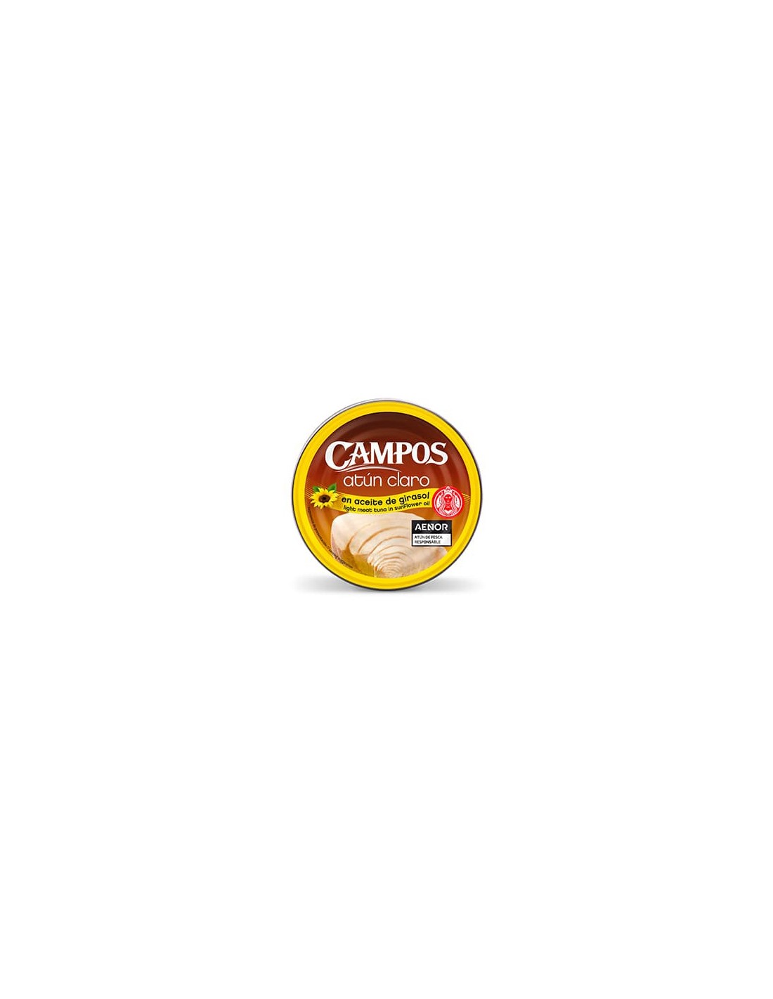 CAMPOS/ATUN CLARO ACEITE GIRASOL 160 GR. X 12 UND.