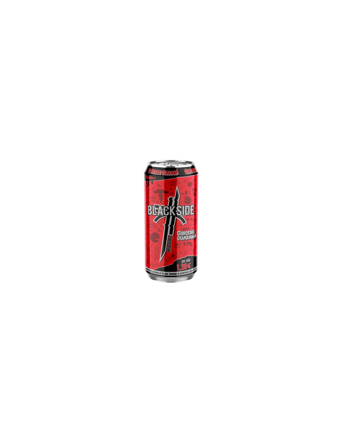 BLACKSIDE GINSENG/GUARANA 24 X 0,500 L.