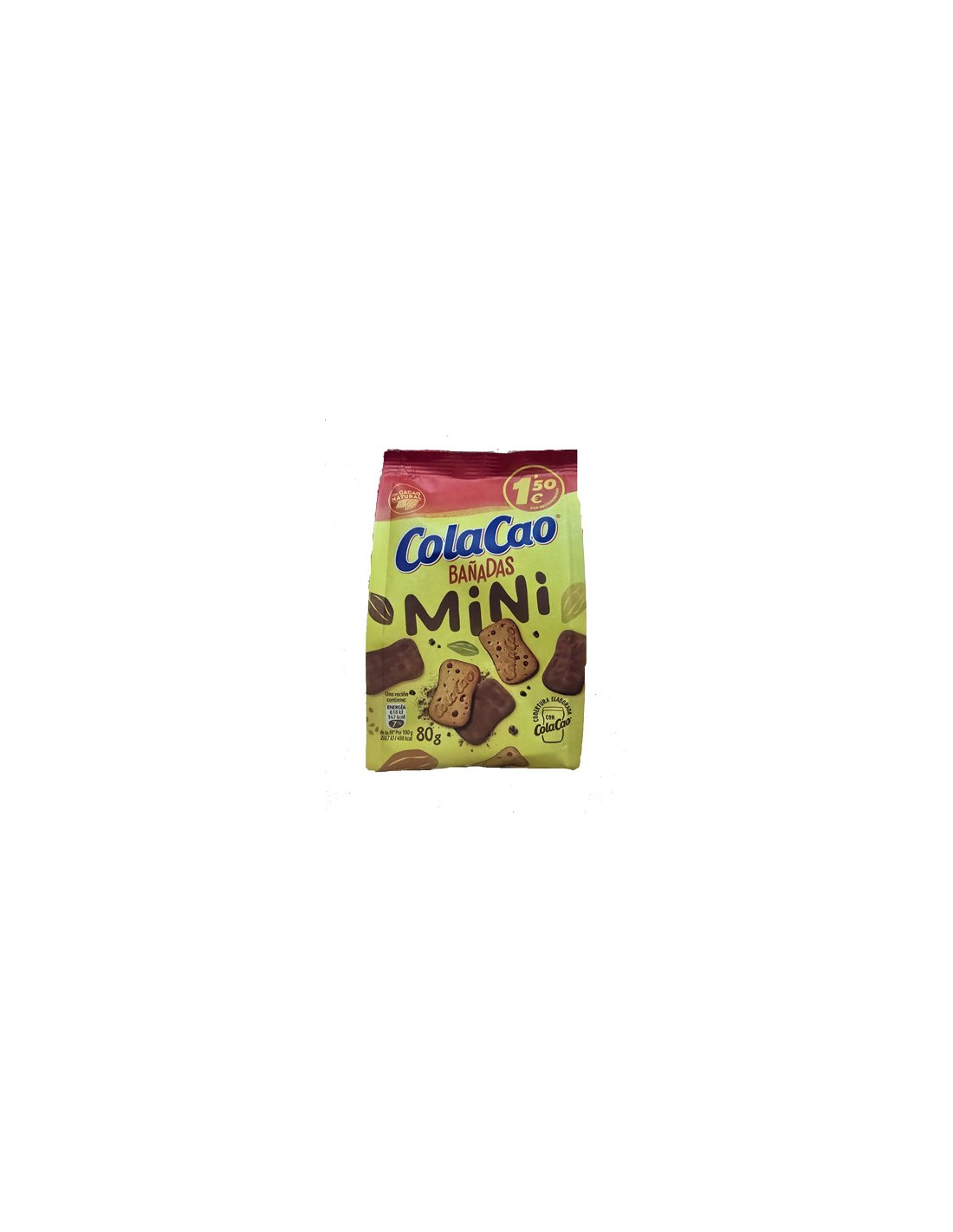 IDILIA/MINI GALLETA BAÑADA 80 GRS. 1,50E 12 UND.