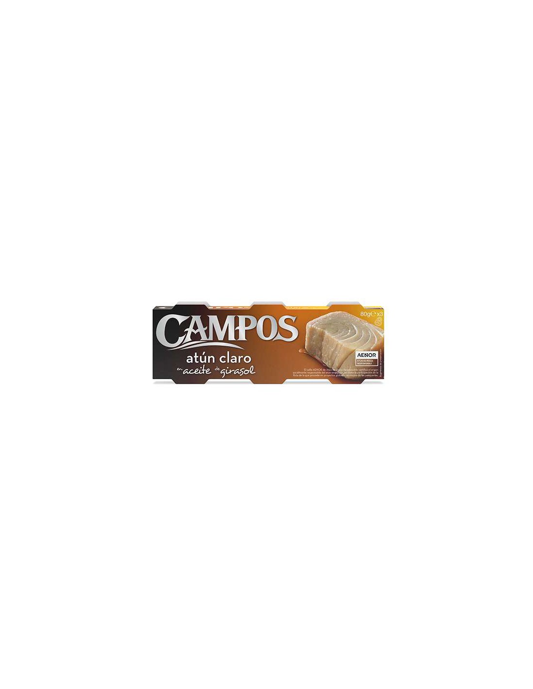 CAMPOS/TRIPACK ATUN CLARO ACE.GIRASOL 160X 3 C/16