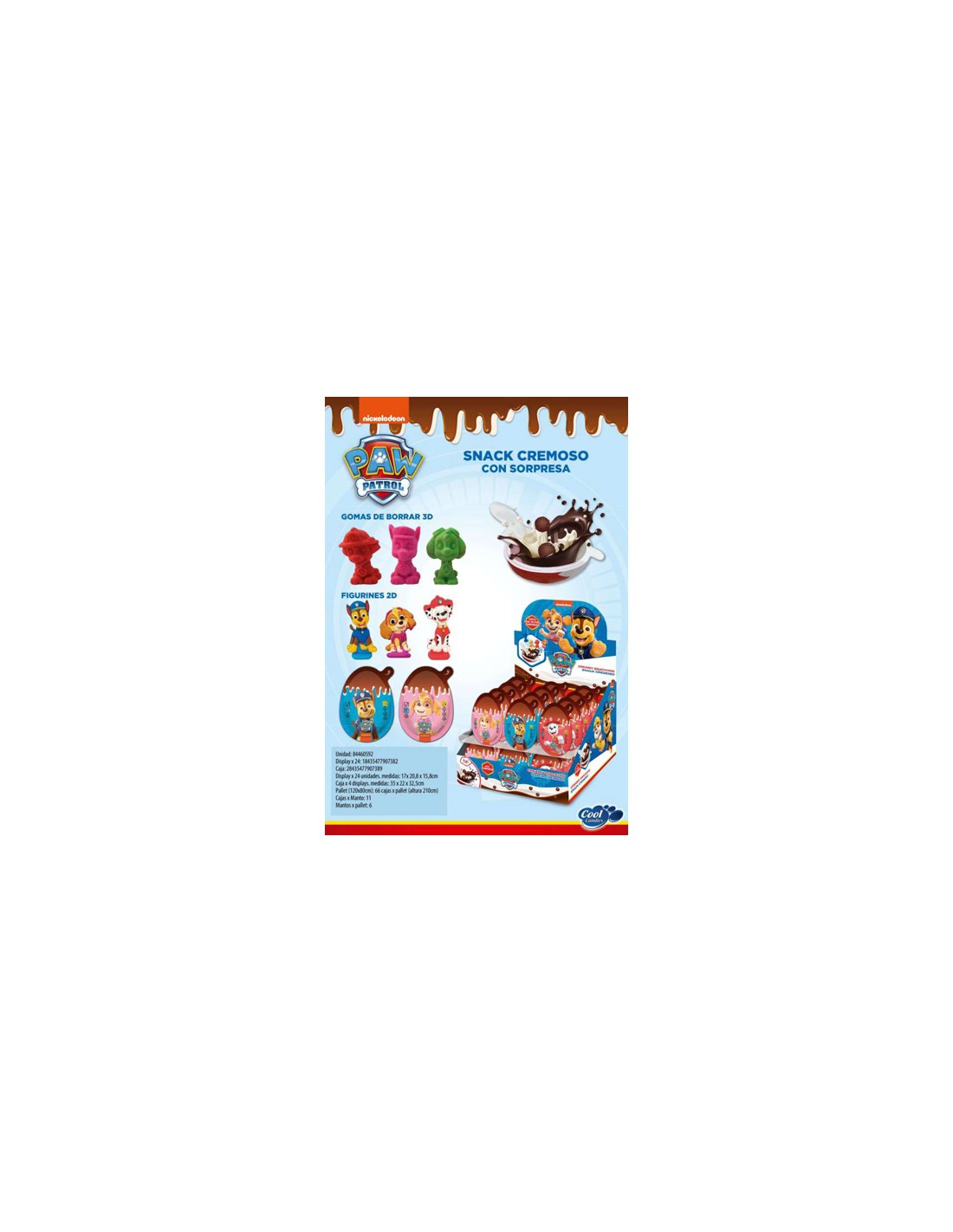 COOL/HUEVO CRUSH PAW PATROL 24 UND. C/4