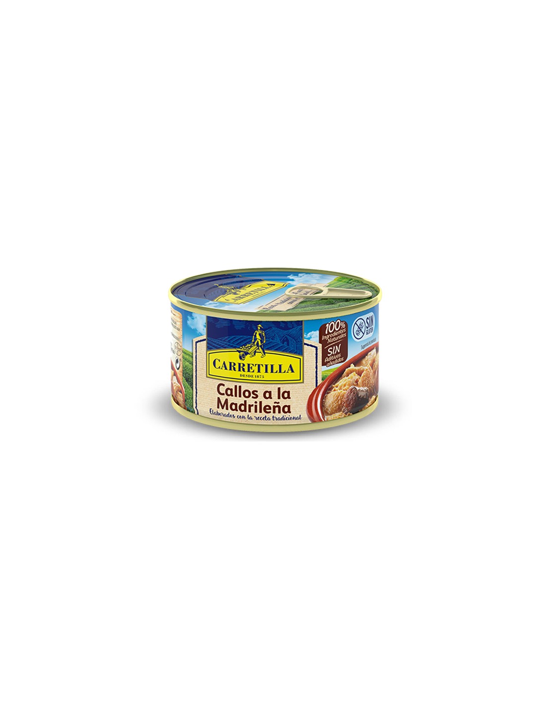 CARRETILLA/CAJA LATAS CALLOS A LA MADRILEÑA 12X370
