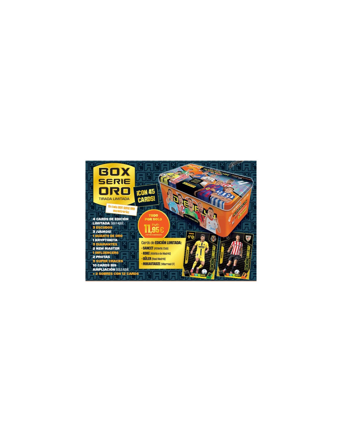 PANINI/TIN BOX SERIE ORO ADRENALYN 25/26 11,95E C8