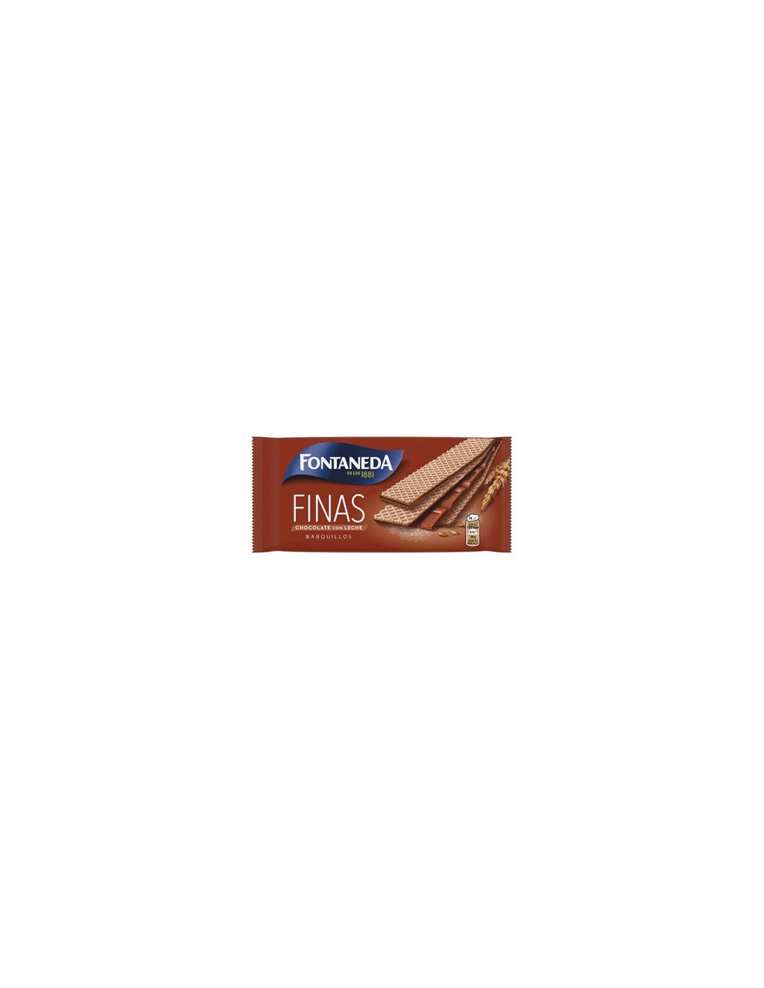 MOND/FONTANEDA BARQUILLO CHOCO LECHE 22 UND.