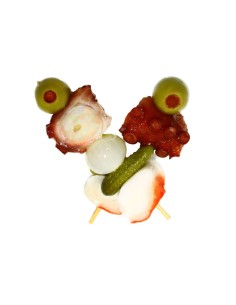 ALSUAL/BANDERILLA PULPO-SURIMI 20 UND. C/4