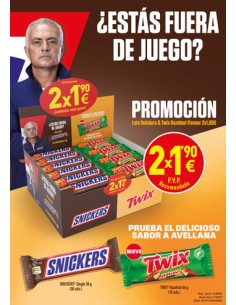 MARS/LOTE TWIX/SNICKER FUTBOL 2 X 1,90E