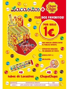 LACASA/LOTE TUBO LACASITO+CHUPA CHUPS 2 X 1E