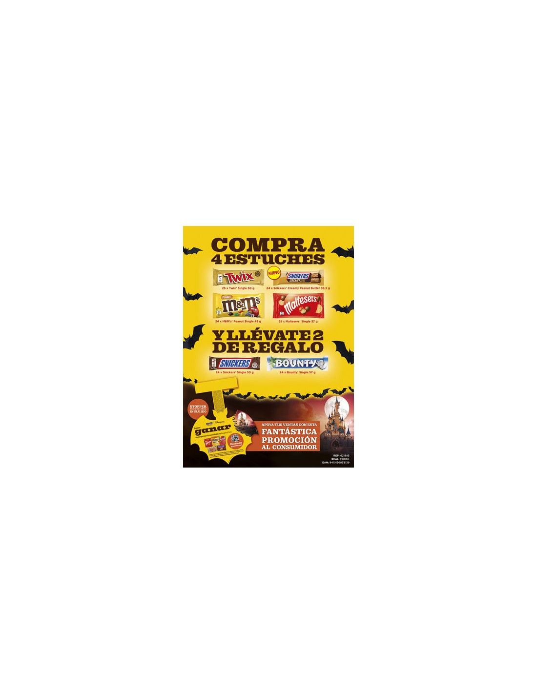 MARS/LOTE CHOCOLATE 4 + 2 REGALO