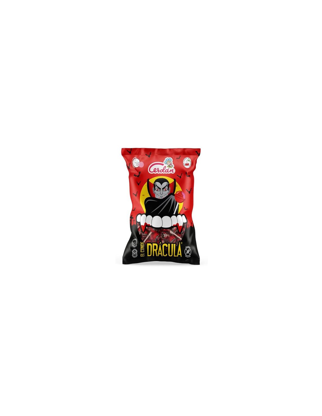 CERDAN/CHUPA EL CONDE DRACULA CEREZA/COLA 35U C/12