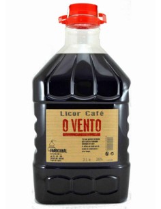O VENTO PET LICOR DE CAFE 3 LITROS 28º C/4