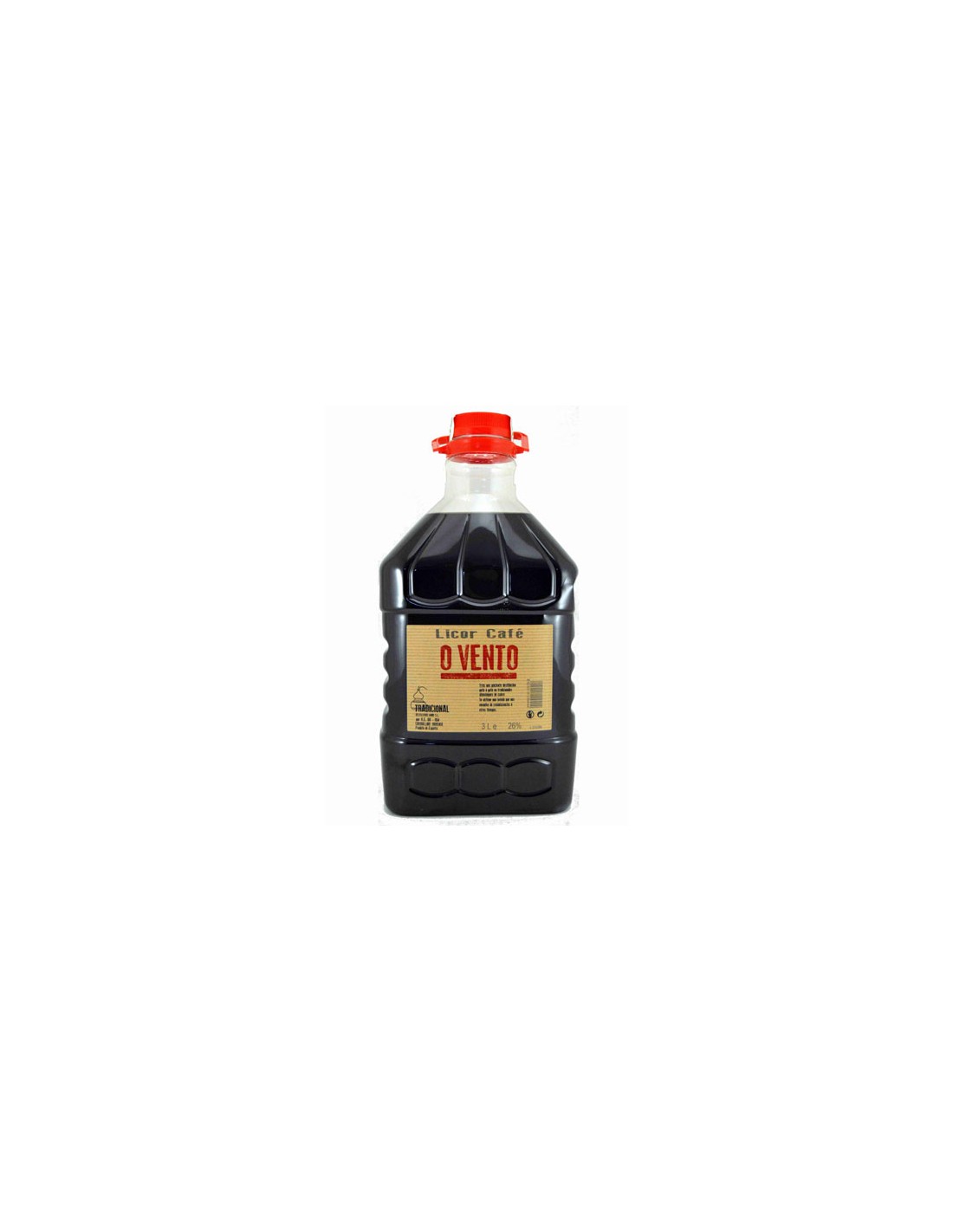 O VENTO PET LICOR DE CAFE 3 LITROS 28º C/4