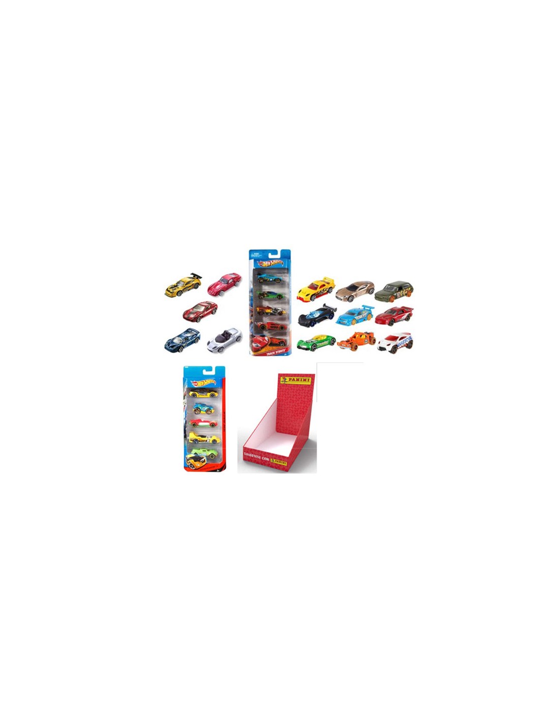 PANINI/HOT WHEELS PACK DE 5 EXPOSITOR 14,95E  3UD