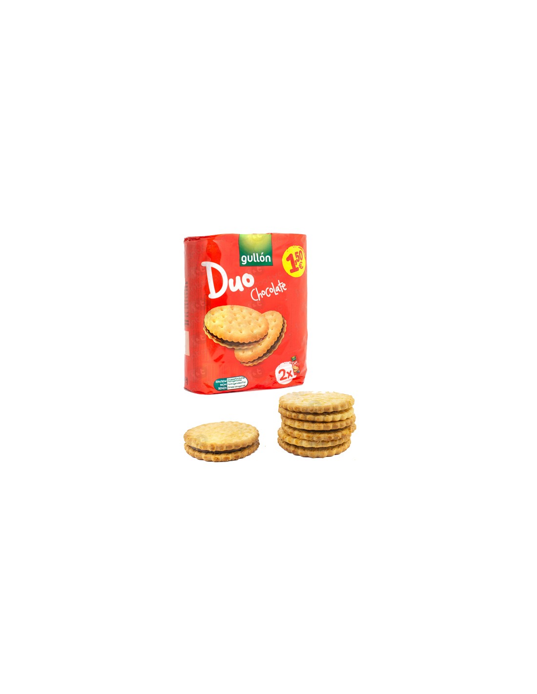 GULLON/SANDWICH DUO CHOCOLATES 1,50 E 12 UND.