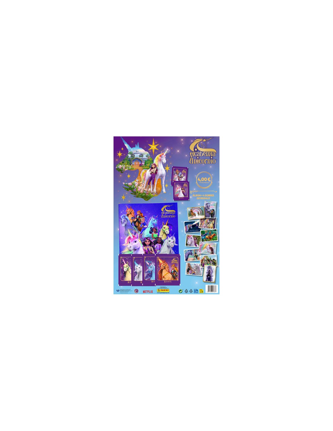 PANINI/CARTON UNICORNS ACADEMY 4E C/48