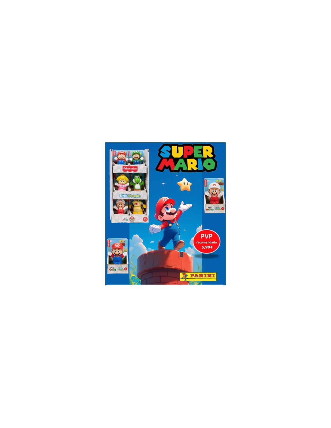 PANINI/SUPER MARIO BROS FIGURA 5,99E 18 UND.