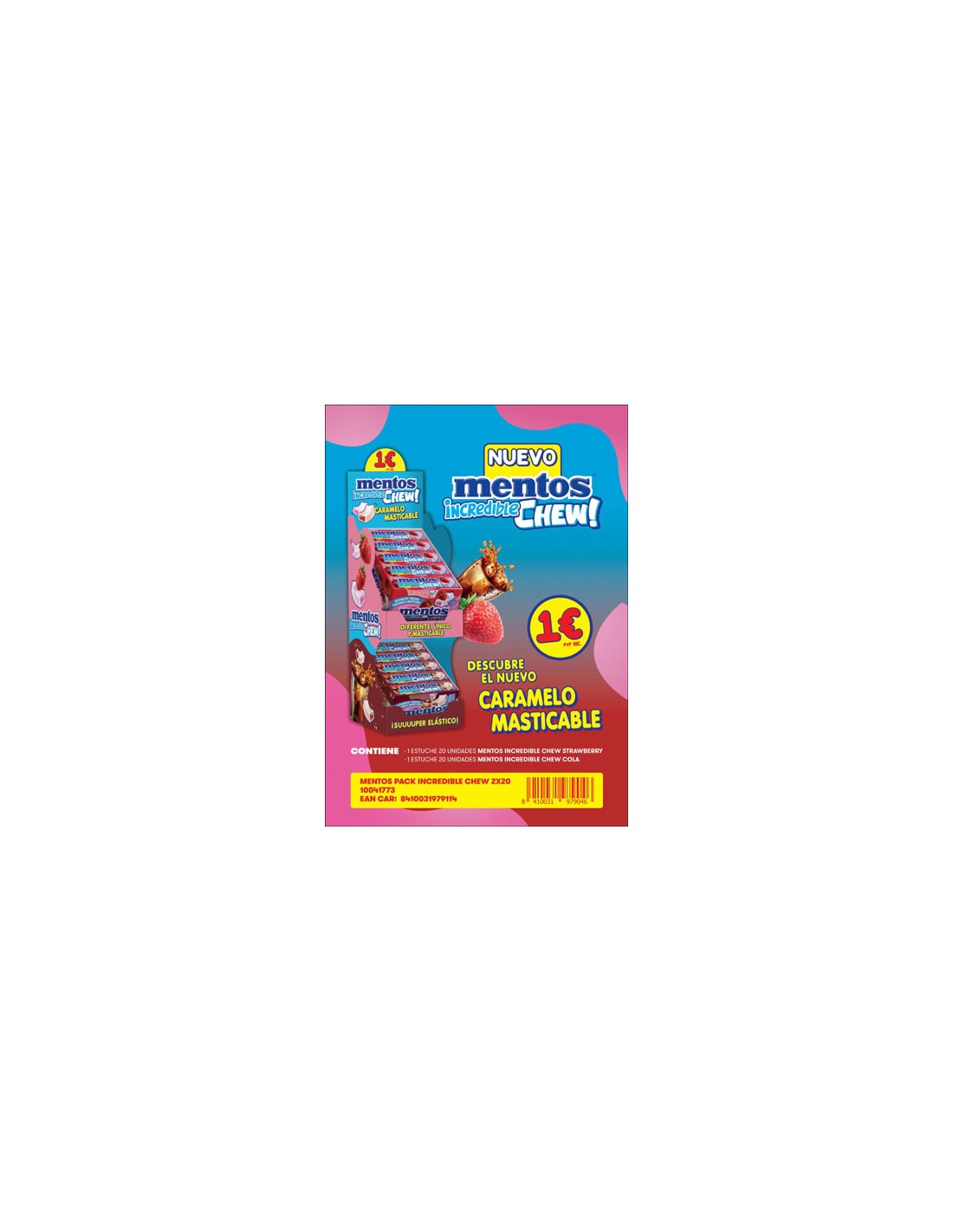 CHUPA/LOTE MENTOS CHEW MASTICABLE 1E