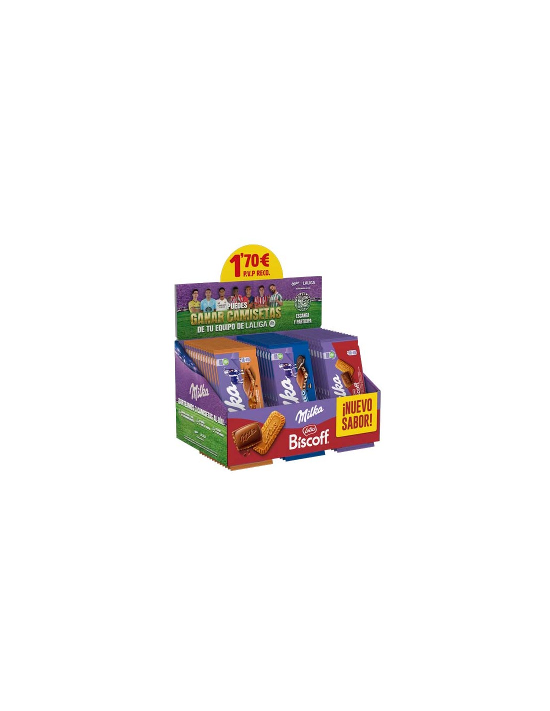 MOND/LOTE TABLETAS MILKA 1,60E 40 UND.