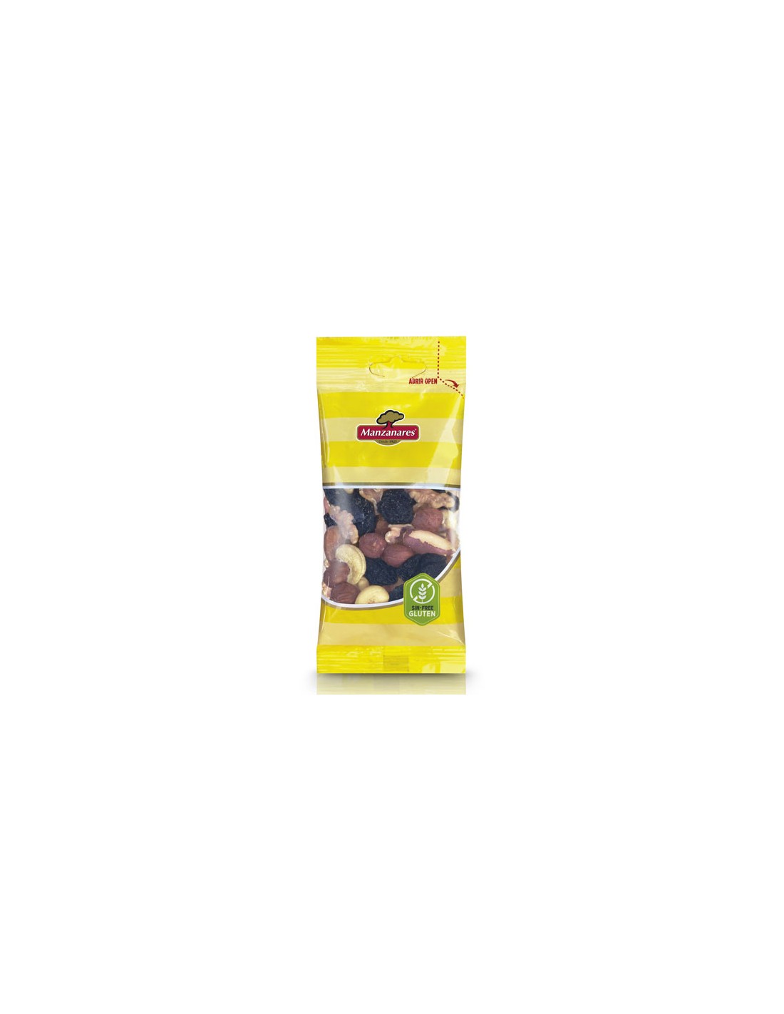 MANZ/COCTEL FRUTOS SECOS CRUDOS 8 UND. X 70 GRS.