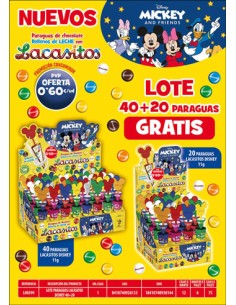 LACASA/LOTE PARAGUAS 40 + 20 GRATIS PVP 0,60E
