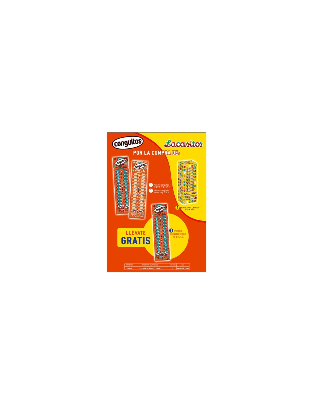 LACASA/LOTE PANOPLIA + TUBO + 24 UND. GRATIS