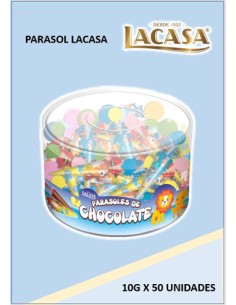 LACASA/TAMBOR PARAGUAS CHOCOLECHE 50 UND. C/6