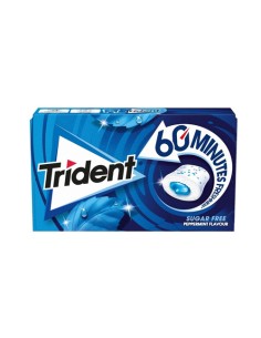 CHUPA/TRIDENT 60 MINUTOS PIPPERMINT 16 UND. C/15