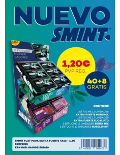 CHUPA/LOTE SMINT FLAT EXTRA FUERTE 48 UND. 1,20E