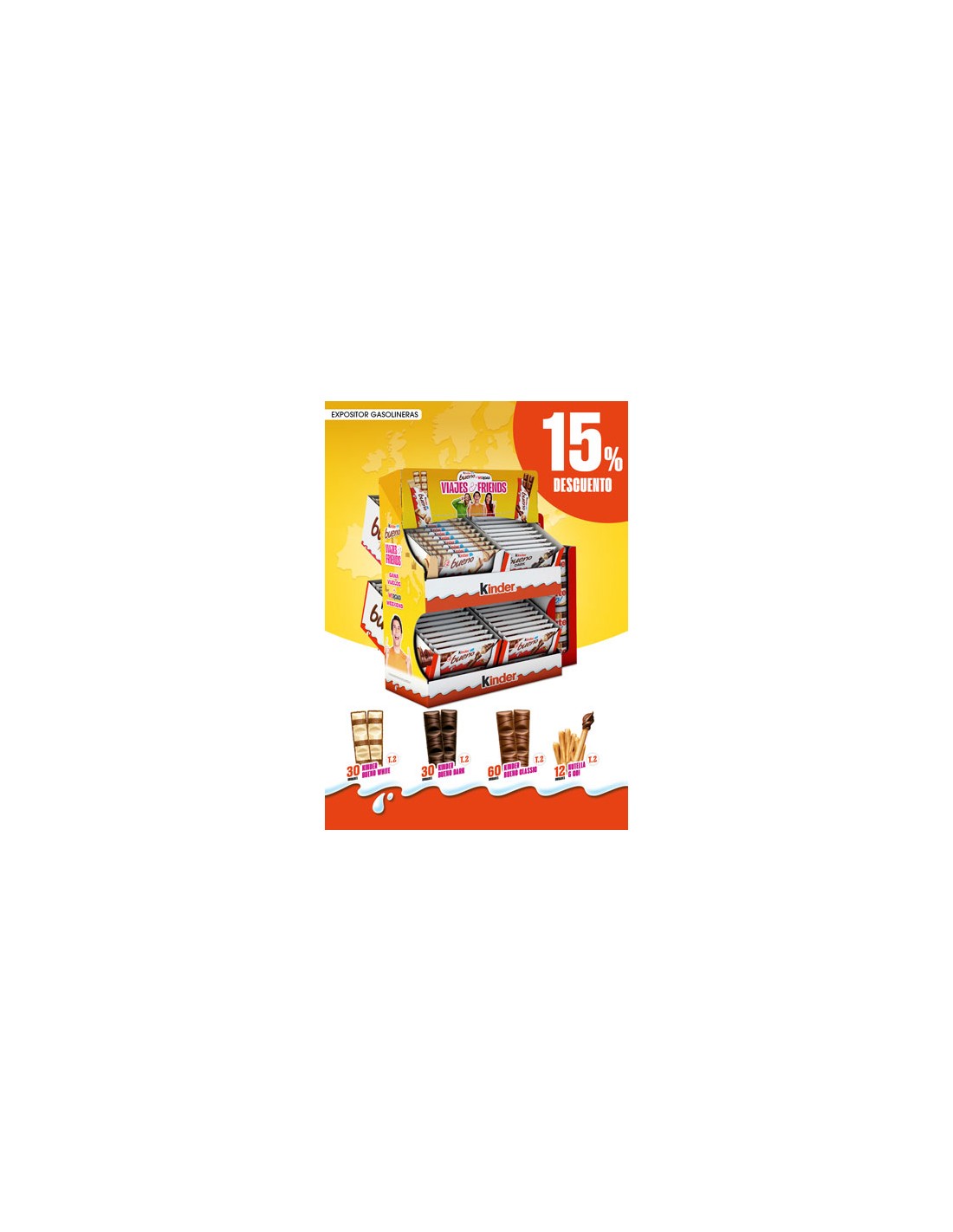 FERRERO/EXPOSITOR GASOLINERAS 26/27 15%