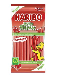 HARIBO/SOLAPA BALLA STIXX FRESA 18 X 80 GRS.