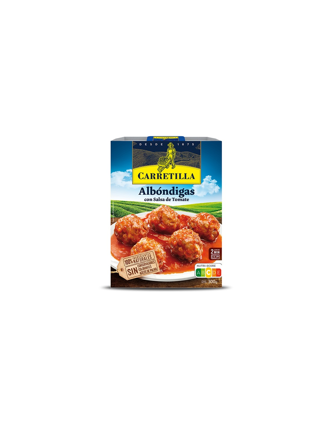 CARRETILLA/PLATO ALBONDIGAS CON TOMATE 10X300