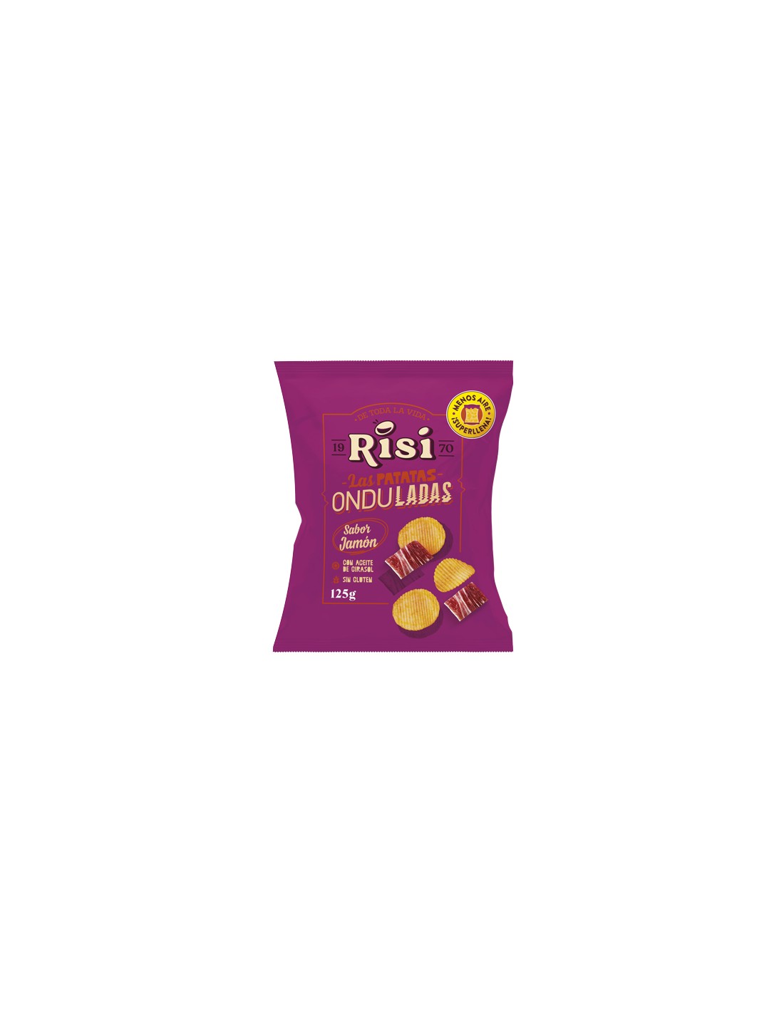 RISI/FAMILIAR ONDULADA JAMON 125 GRS. X 9 UND.