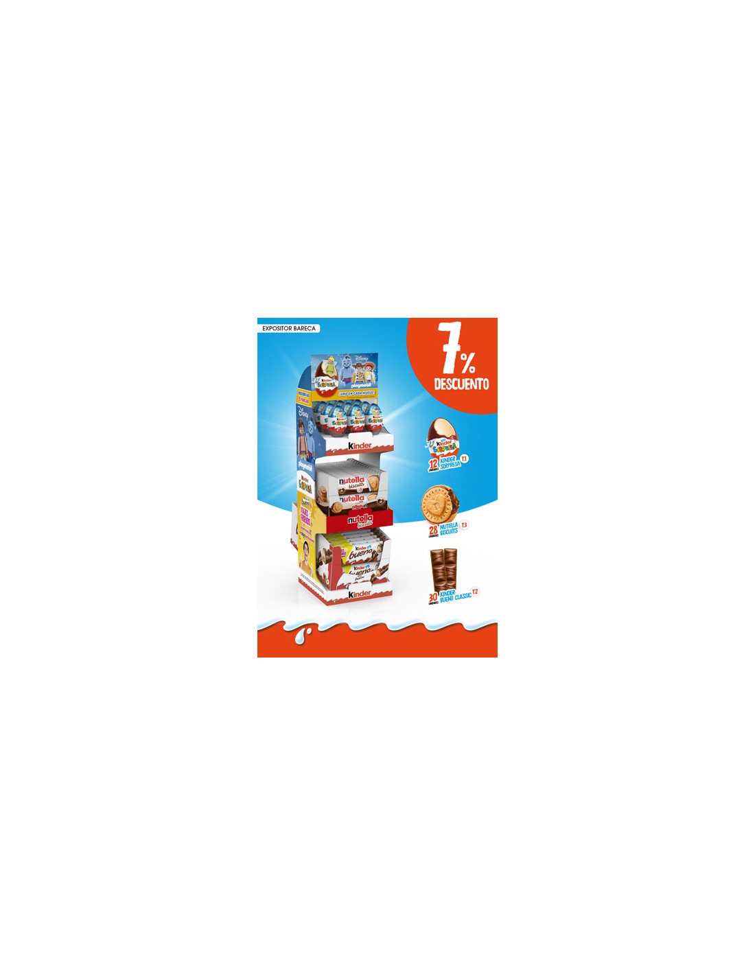 FERRERO/EXPOSITOR BARECA 26-27 7%